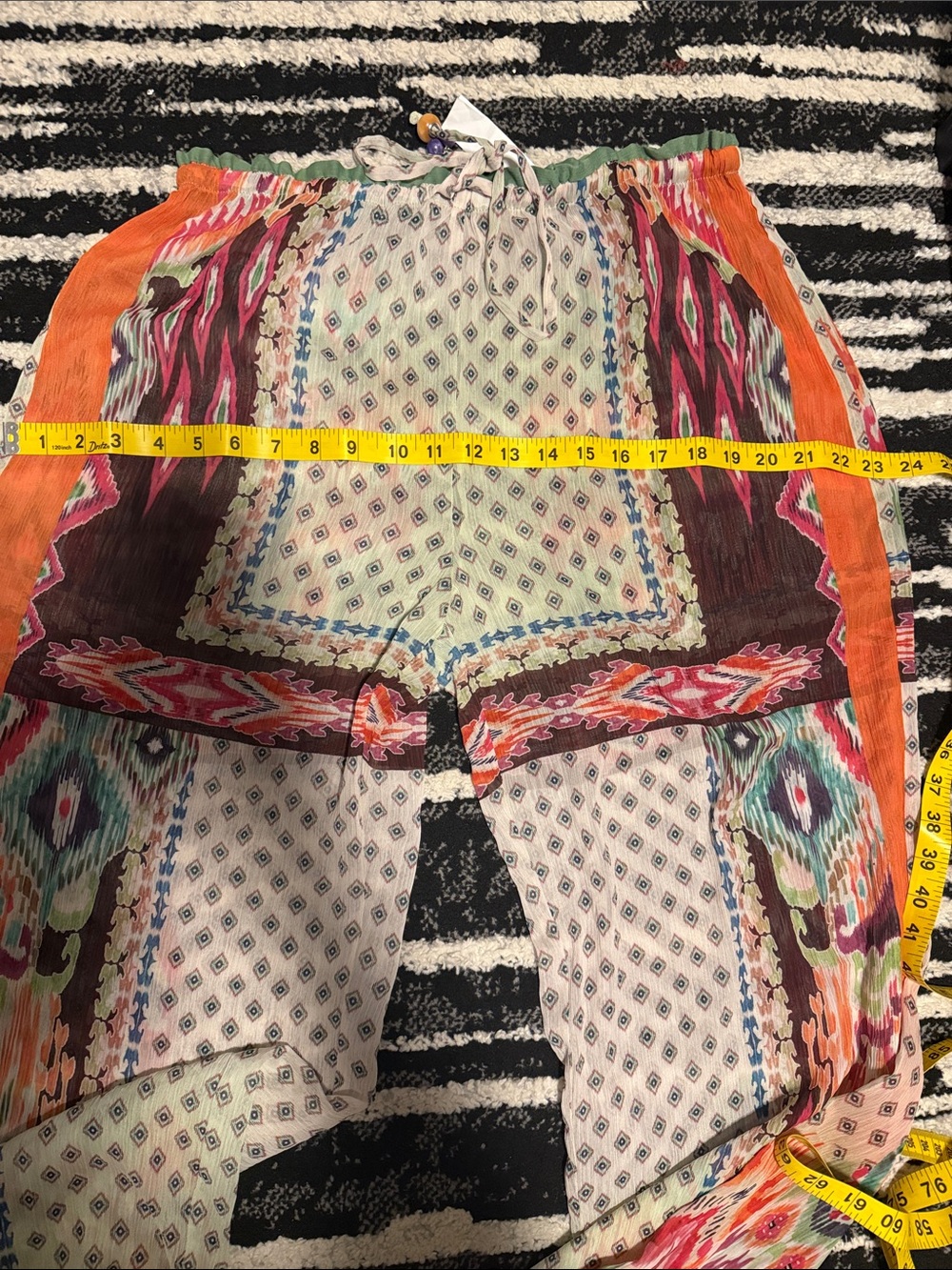 Zara 2 Piece Printed Top & Pants Co Ord Set - Picture 7 of 7